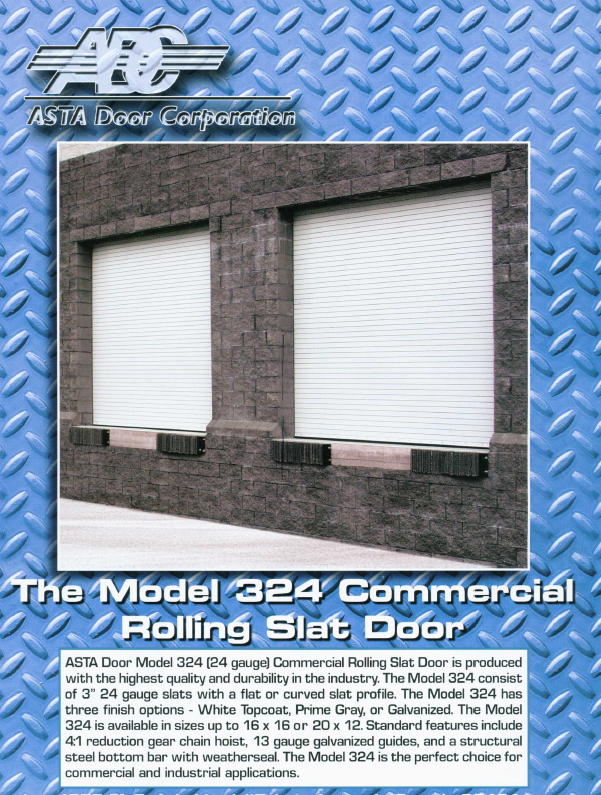 model 300 roll up door brochure